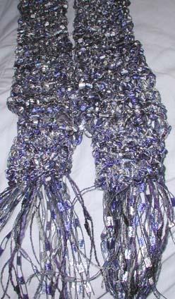 Chadis Crafts and Kippot - Scarves and Belts Made of Ladder Yarn,Boucle ...